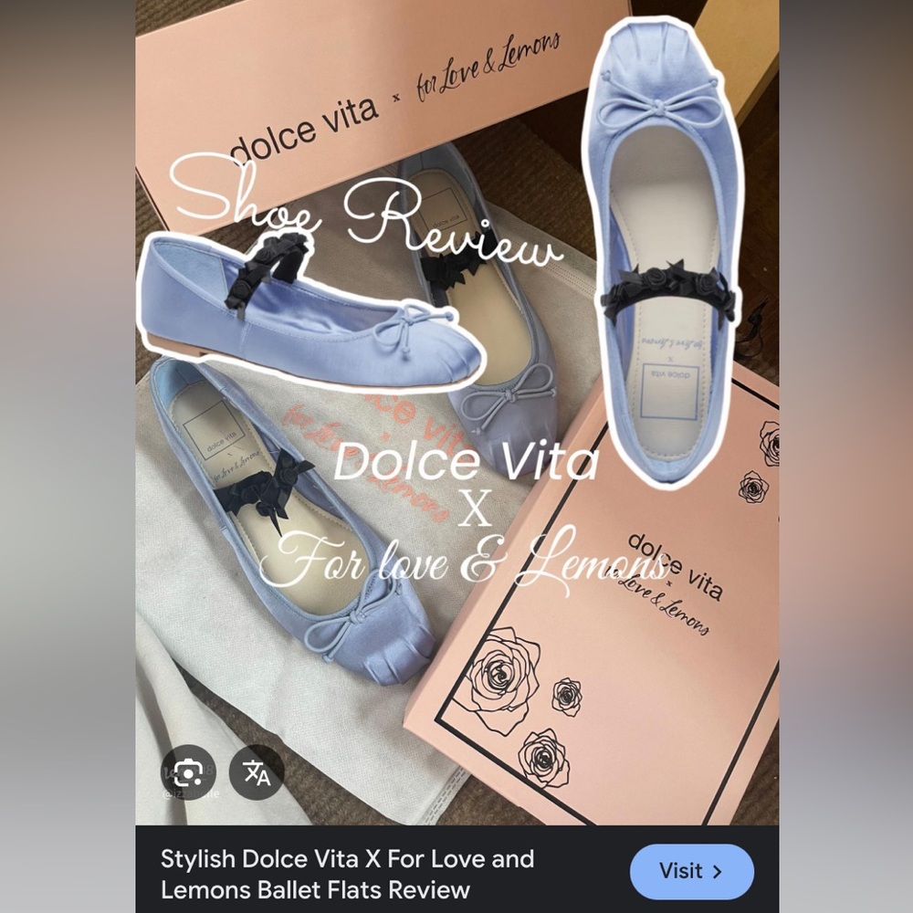 NWT Dolce Vita x for Love & Lemons Claira bow rosebud Mary Jane ballet flat shoe - Picture 5 of 14